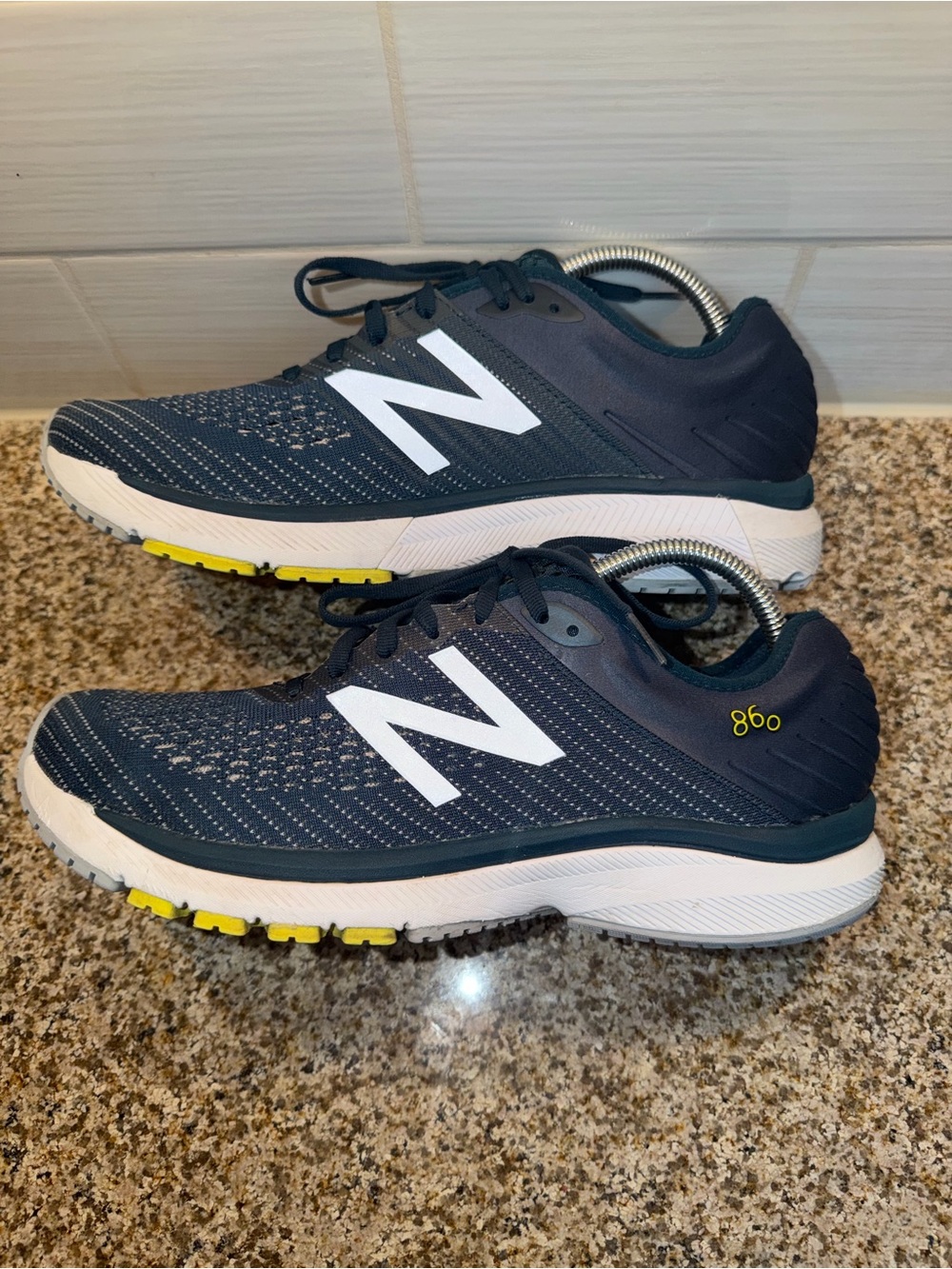 New Balance Navy and White Men's Running Shoes
